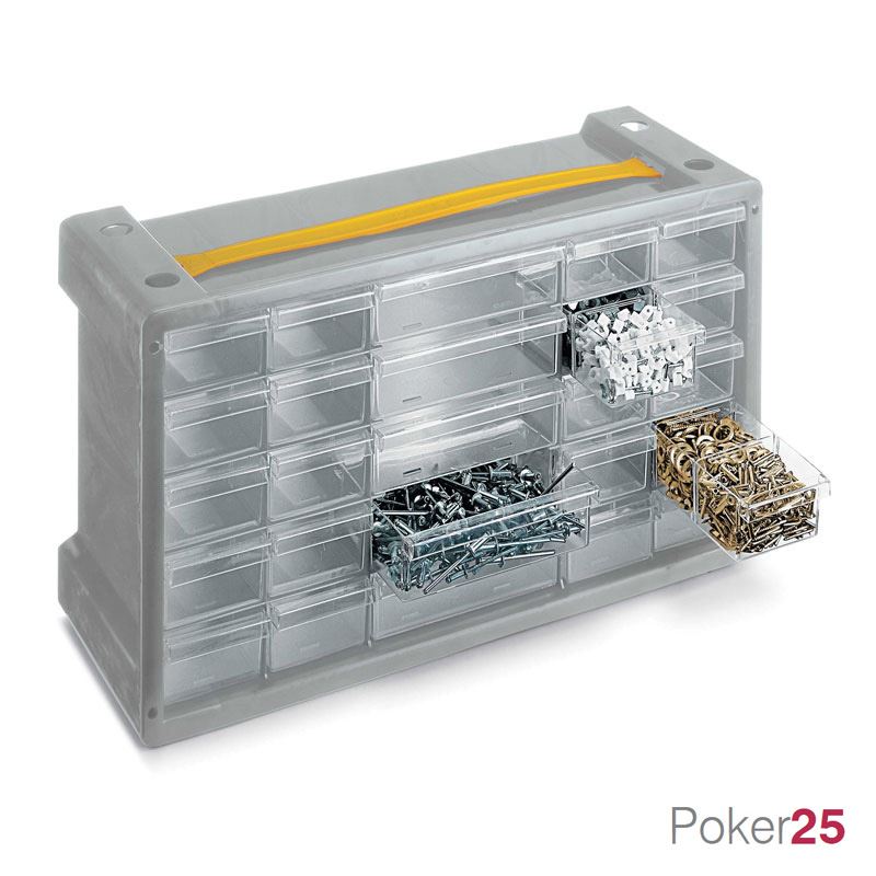 Συρταριέρα πλαστική Poker 25
