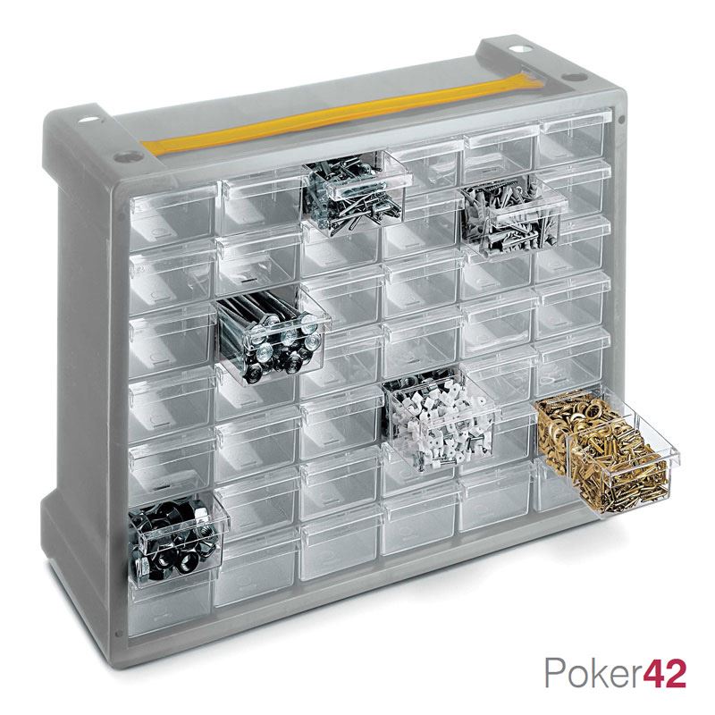 Συρταριέρα πλαστική Poker 42