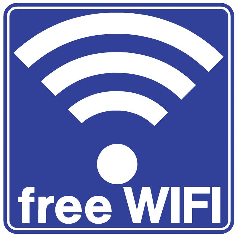 Πινακίδα σήμανσης PVC FREE WIFI