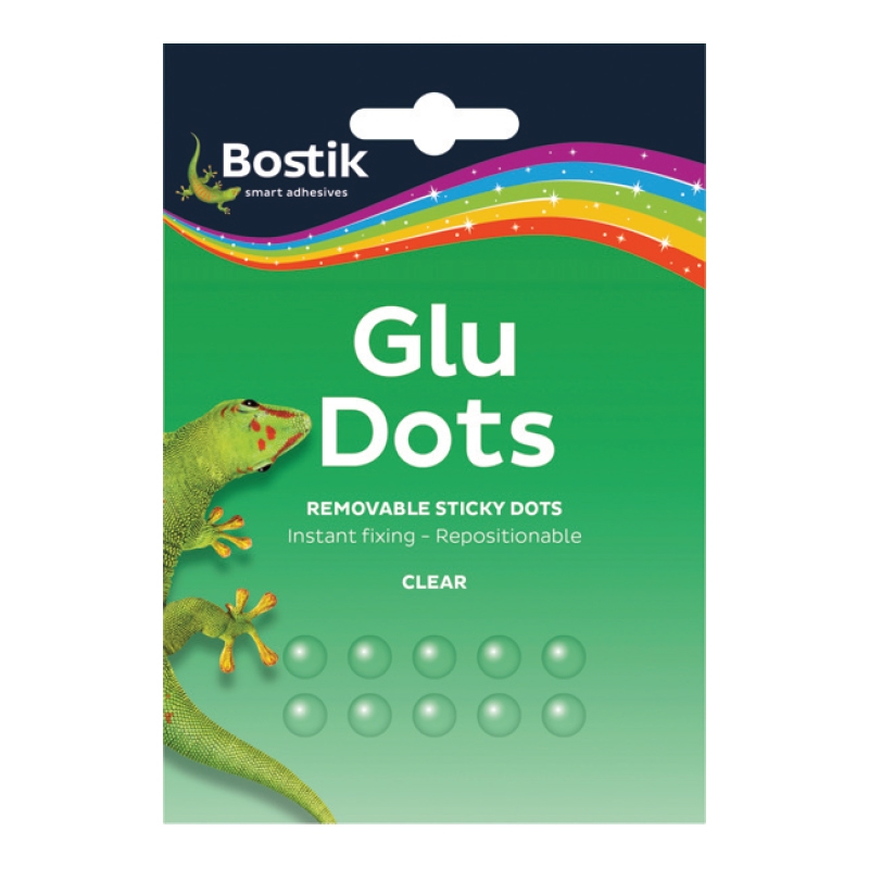 Bostik GLU DOTS Αφαιρούμενες κουκίδες διάφανου συγκολλητικού