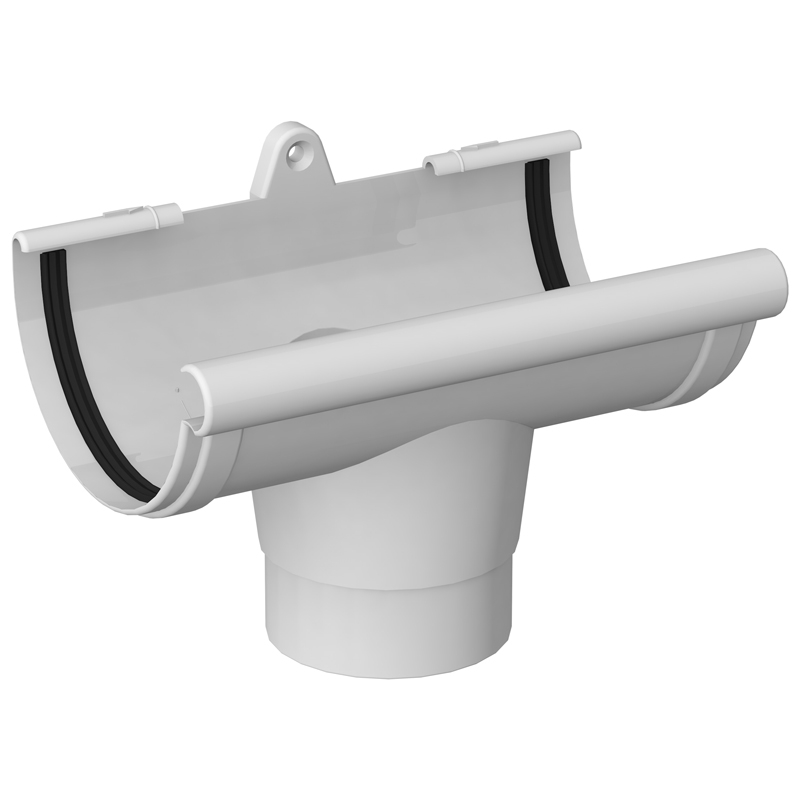 Σύνδεσμος απορροής 120x85mm λευκό