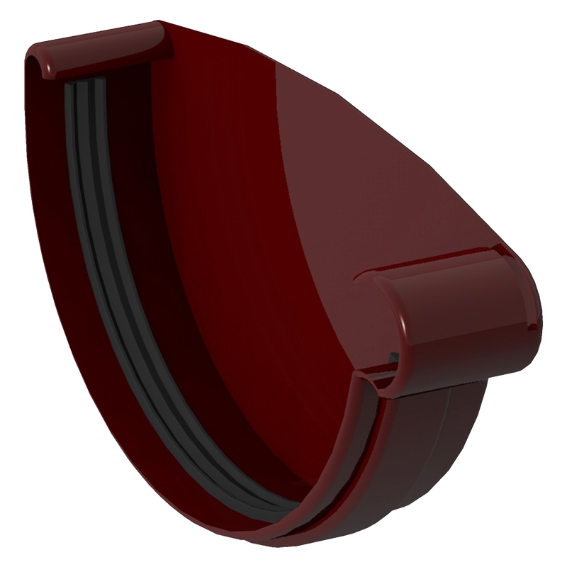 Τελείωμα υδρορροής 120mm, δεξί κόκκινο