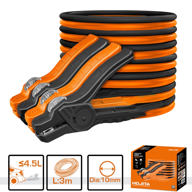Καλώδια εκκίνησης αυτοκινήτου HOJITA με LED 600A