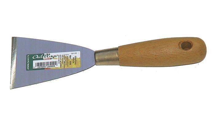 Ξύστρα σπάτουλα με ξυλ. λαβή Νο65mm
