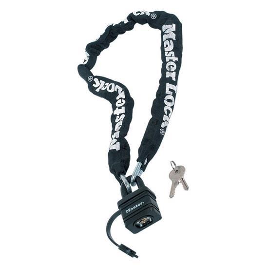 Αλυσίδα ατσάλινη 6mmX90cm με λουκέτο μαύρο Νο40mm για ποδήλατο