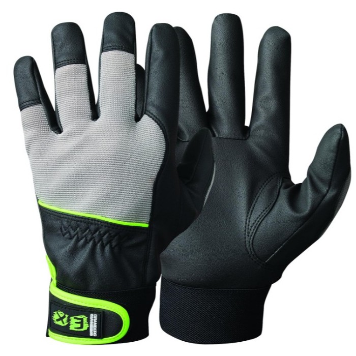 Γάντια Moto Nylon σε Γκρι-Μαύρο,ΕΧ