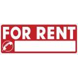 Πινακίδα σήμανσης αυτοκόλλητη FOR RENT