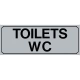 Πινακίδα σήμανσης PVC TOILETS WC