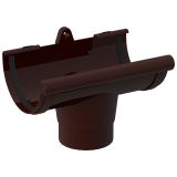 Σύνδεσμος απορροής 120x85mm καφέ