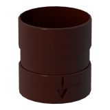 Μούφα σωλήνα υδρορροής 120x85mm καφέ