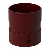 Μούφα σωλήνα υδρορροής 120x85mm κόκκινο