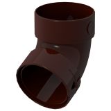 Γωνία υδρορροής 67 120x85mm καφέ