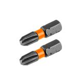 Μύτες Hojita μαγνητικές μαύρες PH3 25mm 2 τεμ.