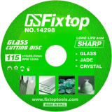 Δίσκος κοπής γυαλιού Fixtop 115mm