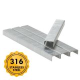 Stainless steel staples AISI 316 80/4mm inox