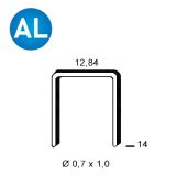 Δίχαλα αλουμινίου A-14 80/14mm κυτίο 108.000τμχ.