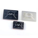 Αυτοκόλλητες βάσεις για δεματικά καλωδίων μαύρες 28x28mm 100τμχ.