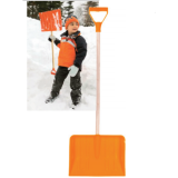 Children's snow shovel with wooden handle