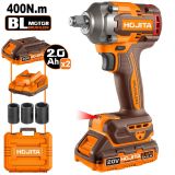 Μπουλονόκλειδο HOJITA Brushless 400Nm μπαταρίας 20V