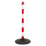 Κολωνάκι σήμανσης με υποδοχή για γάντζους ύψος 90cm κόκκινο - άσπρο