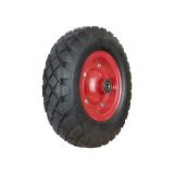 Ρόδα καροτσιού οικοδομής συμπαγής 4.00-8 χωρίς άξονα